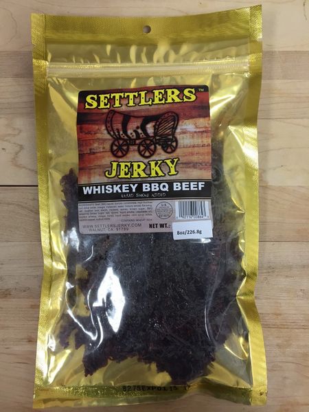 A whiskey bbq flavored jerky